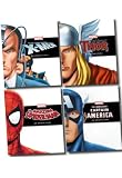 Marvel Origin Story 4 Books Collection Set Captain America Spiderman Thor X-men