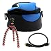 Pacific Blue Durable Plush Protective Carrying Camera Case for Samsung 16GB SSD 32GB SSD H200 Full HD Camcorder Flash Memory 52x Zoom Compact camcorder HMX H204 Full HD Camcorder with 16GB Internal Memory & 20x Optical Zoom + HDMI Mini Cable + Flexible Sturdy Tripod