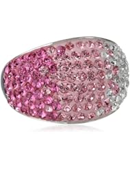 Carnevale Sterling Silver Ring with Swarovski Elements, Size 7