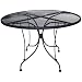 DC America WIT248 Charleston Wrought Iron Table, 48-Inch Diameter