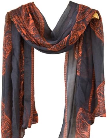 Wantdo Women Wool Blend Weave Scarf Navy wh15213