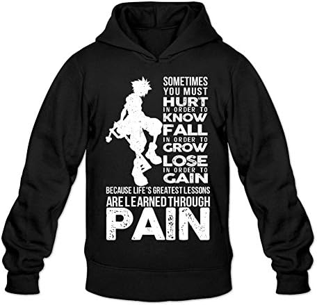 Men's for So-ra Kindom Hearts Long-Sleeved Hoodie Sweatshirts M Black