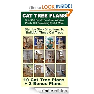 Cat Tree Plans: Build Cat Condo Furniture, Window Perch, Cat