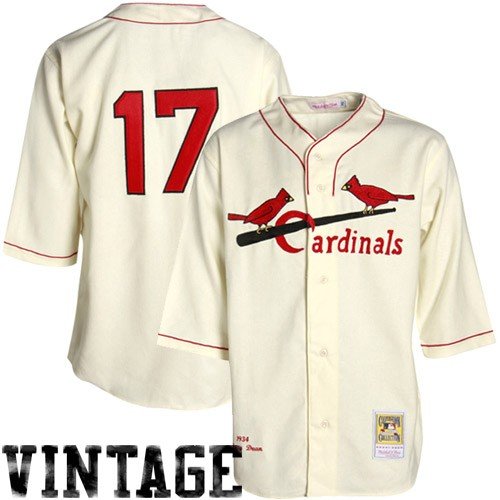 St. Louis Cardinals Authentic 1934 Dizzy Dean Home Jersey By Mitchell & Ness Size 52