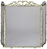 Outdoor Living : UniFlame Extra Tall 3 Fold Fully Cast Solid Brass Screen