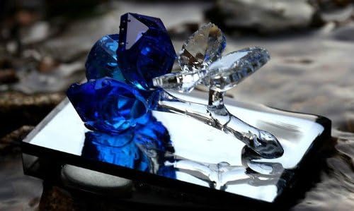 New 7color Crystal Car Air Freshener Perfume Bottle Empty (Blue)