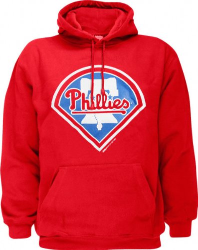 Philadelphia Phillies Red Primary Logo Hooded Sweatshirt