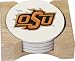 NCAA Oklahoma State Cowboys Set of 4 Round Stone Coasters
