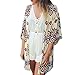 ASHERANGEL Women's Tassel Bikini Covers Floral Printed Bathing Suit Kimono Cover Up