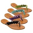 Sunny Feet by Journee Ruffle Trim Flip Flop Sandal