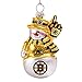 NHL Glitter Snowman Ornament