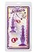 Doc Johnson Crystal Jellies - Anal Delight Trainer Kit - Small-Large - Suction Cup Base - Purple