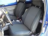 NEO SUPREME - Charcoal and Black Neoprene CUSTOM Seatcovers - Ford F-150 Series Light Duty (1999-2000 ) - Front Solid Bench w/ Molded Headrest