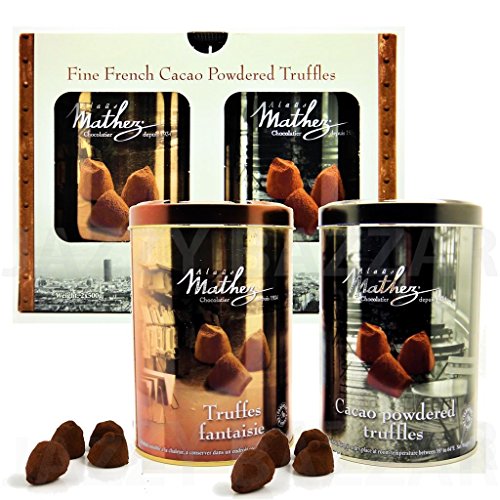 2x500g Chocolat Mathez Fine French Cocao Powdered Chocolate Truffles Fantaisie