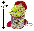 Squeeze Toy Aliens & Pop Corn (~2.2"): Toy Story / Pixar "Pop Snack" Mascot Mini-Figure Charm - NOT EDIBLE [#3] (Japanese Import)