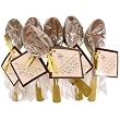 6 Chocolate Belgian Chocolate Spoons: Luxury Chocolate Stirring spoons for Coffee, tea or milk!, White