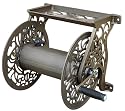 Liberty Garden Products Decorative Non-Rust Cast Aluminum Wall Mounted Garden Hose Reel With 125-Foot Capacity - Antique Finish #704