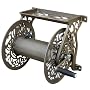 Liberty Garden Products Decorative Non-Rust Cast Aluminum Wall Mounted Garden Hose Reel With 125-Foot Capacity - Antique Finish 704