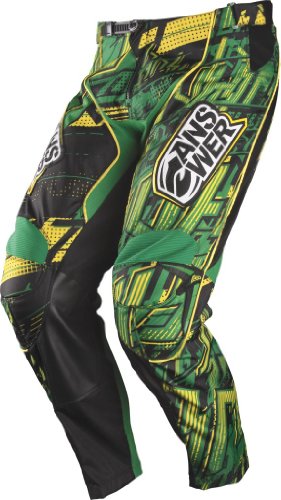ANSWER ION MX MOTOCROSS DIRT PANT YELLOW/GREEN
