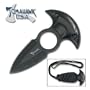 Tomahawk Knife Black Push Dagger