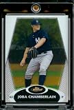 2008 Topps Finest # 61 Joba Chamberlain - New York Yankees - Premium Baseball Card in Protective Screw Down Display