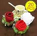 Romantics Rose Towel Cake Flower Favors, Towel Sets, Red, Gift Thought - Price for 20 units
