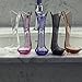 Briiith Acrylic Toothbrush Holder,Ring Dish Stand for Bathroom Vanity Countertops- Marsala,Brown