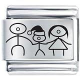 Family Laser Christmas Italian Charms Bracelet Link 51vQEIh67VL. SL160 Family Laser Christmas Italian Charms Bracelet Link