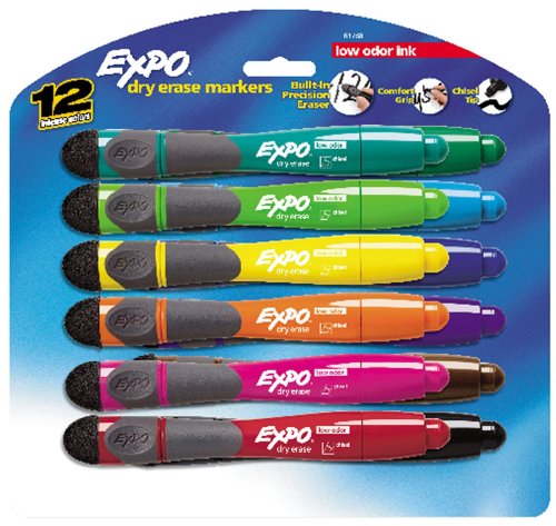 Childrens Toyshop  Toys : Expo Grip Chisel 8 Pack Black Blue Brown Green Orange Purple Red Yellow