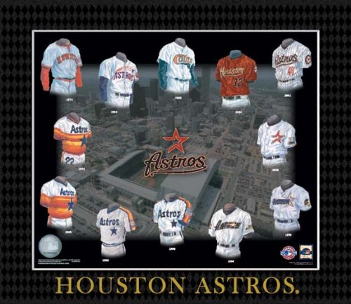 MLB Houston Astros Evolution of The Team Uniform Framed Photograph