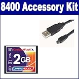 Nikon Coolpix 8400 Digital Camera Accessory Kit includes: T44654 Memory Car ....