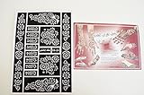 12 Sheets of Henna Stickers Tattoo Bodyart Mehndi Stencil (12 Sheets)