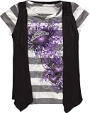 FULL TILT Winged Heart Girls 4-6X Top