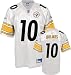 Santonio Holmes Jersey: Reebok White Replica #10 Pittsburgh Steelers Jersey - Medium