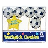 Soccer Birthday Candles, 6pc
