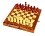 Moroccan Cedar Chess Backgammon Board Game