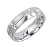 0.12ct Polished Diamond Wedding Ring in 18K White Gold (GH, VS)
