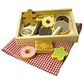 Wooden Playfood Wooden Box of Twelve Biscuits