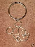 NEW 23k DISNEY MICKEY MOUSE LUXURY KEY RING CHAIN $40
