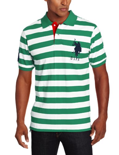U.S. Polo Assn. Men's Short Sleeve Striped With Big Pony