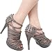 Giovanni97 Spike Studded High Heel GRAY
