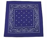 Bandana Biker Kopftuch royalblau-wei&szlig; - bw-discount.de
