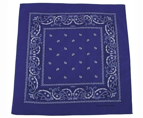 Bandana Biker Kopftuch royalblau-weiß