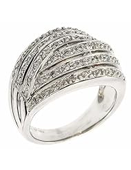 0.50 Ct F Vs Round Cut Diamond Ring 14k White Gold Unique Cocktail Ring