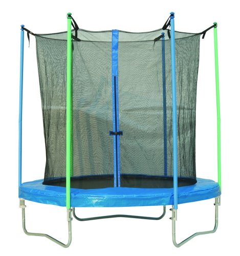 body coach Gro&szlig;-Trampolin mit Sicherheitsnetz, silbern/schwarz, 244 x 244 x 240 cm, 18020 Preisvergleich