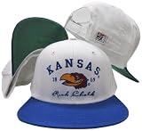 Kansas Jayhawks Rock Chalk Snapback Adjustable Plastic Snap Back Hat / Cap