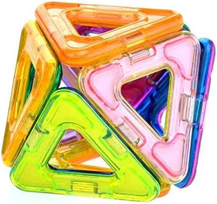 Changeable magnetic pulling pieces (30PC), early childhood education random combination of magnetic building blocks. ...