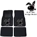 Play Girl Bunny Gem Crystal Studded Rhinestone Car Truck SUV Front & Rear Seat Carpet Floor Mats - 4PC