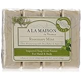 A La Maison - Traditional French Milled Bar Soap Value Pack Rosemary Mint