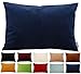 TangDepot Solid Velvet Throw Pillow Cover/Euro Sham/Cushion Sham, Super Luxury Soft Pillow Cases, Many Color & Size Options - (12